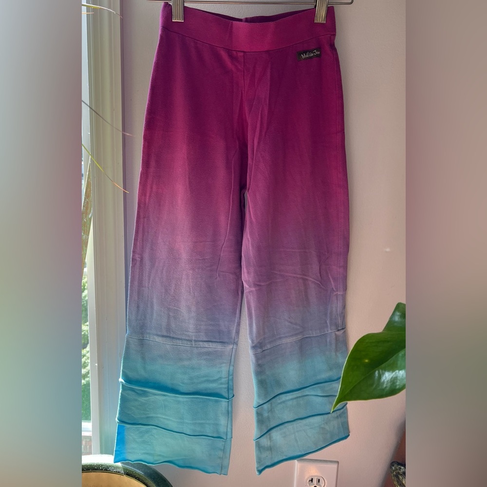 Matilda Jane Girls Purple and Blue Ombre Knit Pants